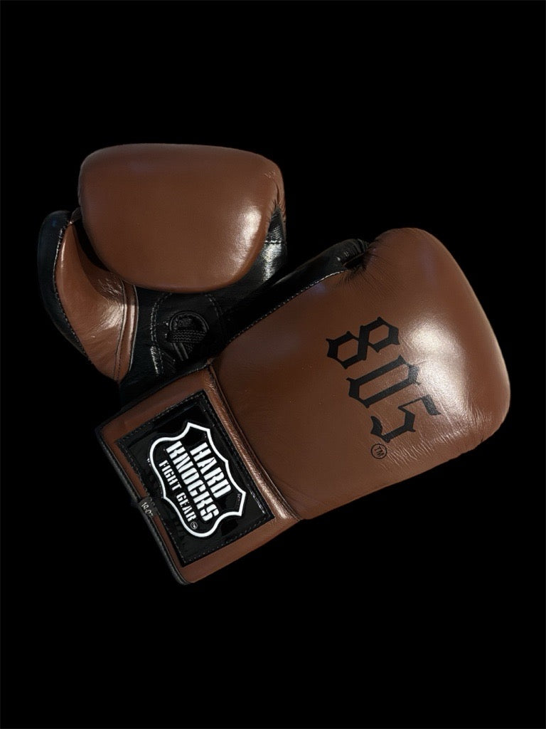Hard Knocks Special Edition Power Platinum "Area Code" Lace-Up Sparring Gloves