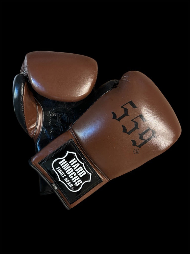 Hard Knocks Special Edition Power Platinum "Area Code" Lace-Up Sparring Gloves