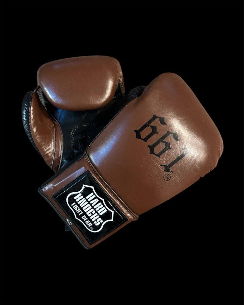 Hard Knocks Special Edition Power Platinum "Area Code" Lace-Up Sparring Gloves