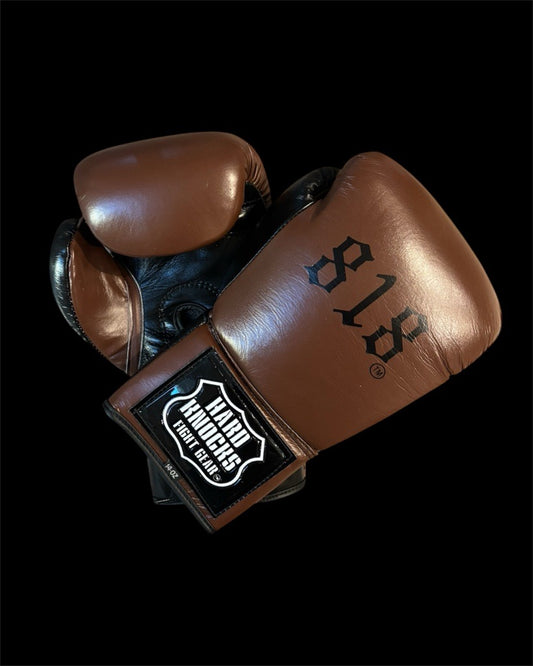 Special Edition Hard Knocks Power Platinum "Area Code" Lace-Up Sparring Gloves