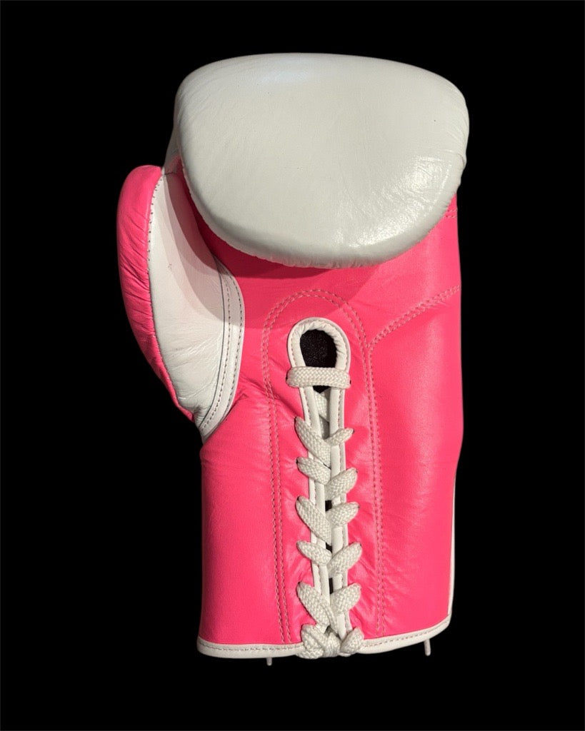 Hard Knocks Power Platinum Lace-Up Sparring Gloves